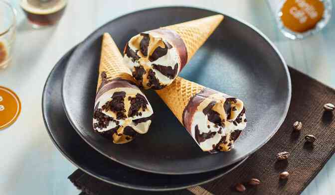 6 CONES VANILLE CAFE